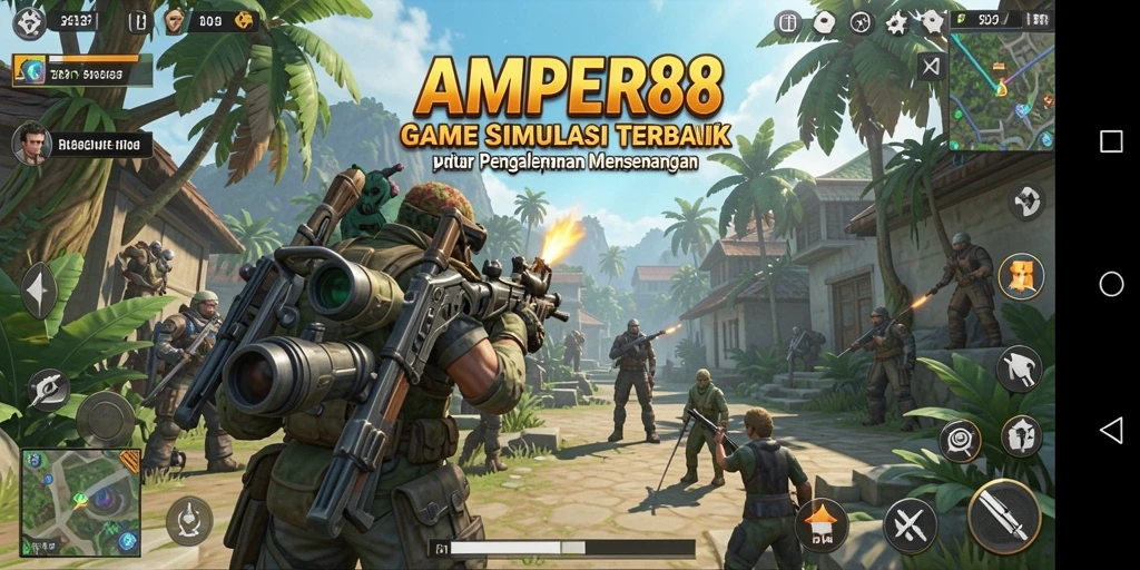 Tampilan gameplay AMPER88 yang imersif dan menantang.