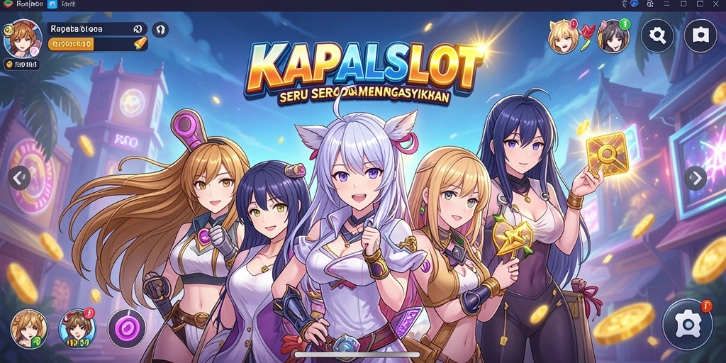 Tampilan menawan gameplay KAPALSLOT dengan karakter anime yang beraksi.