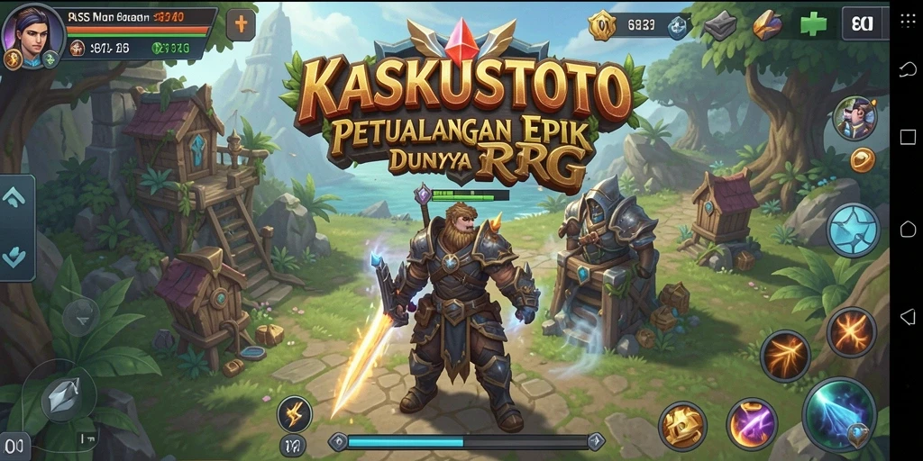 Menampilkan grafis menakjubkan dari gameplay RPG KASKUSTOTO.