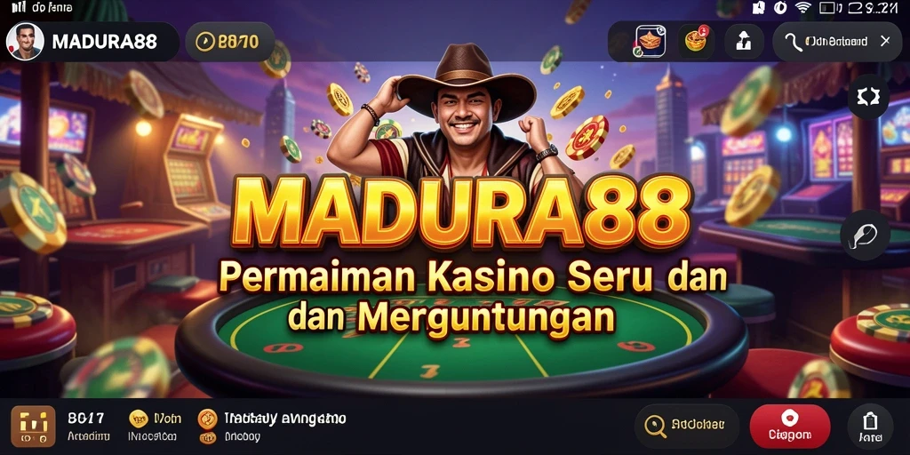 Tampilan menarik saat bermain game Kasino di MADURA88.