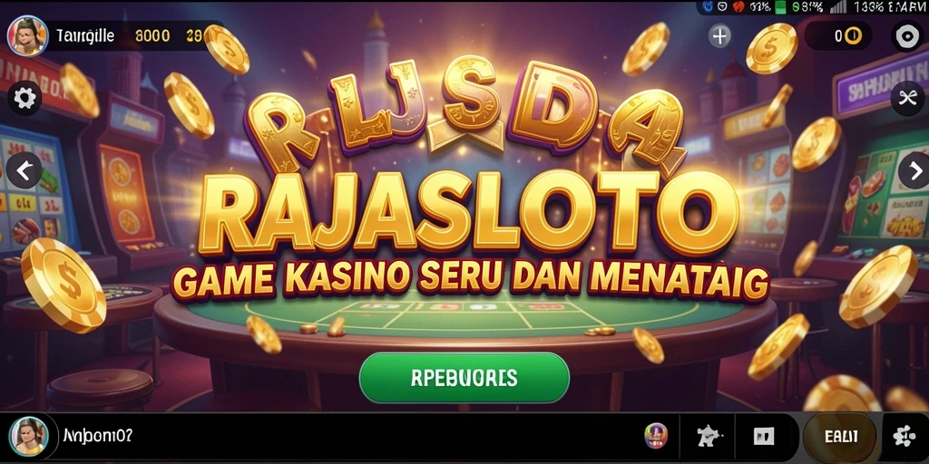 Tampilan gameplay RAJASLOTO dengan grafis menawan.