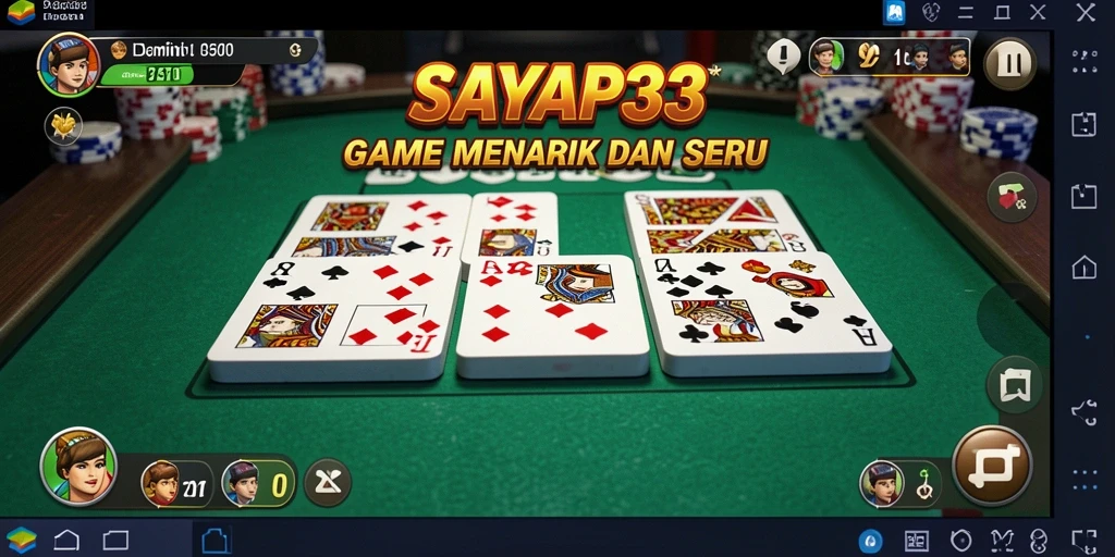 Tampilan menarik dari gameplay Domino di SAYAP33.