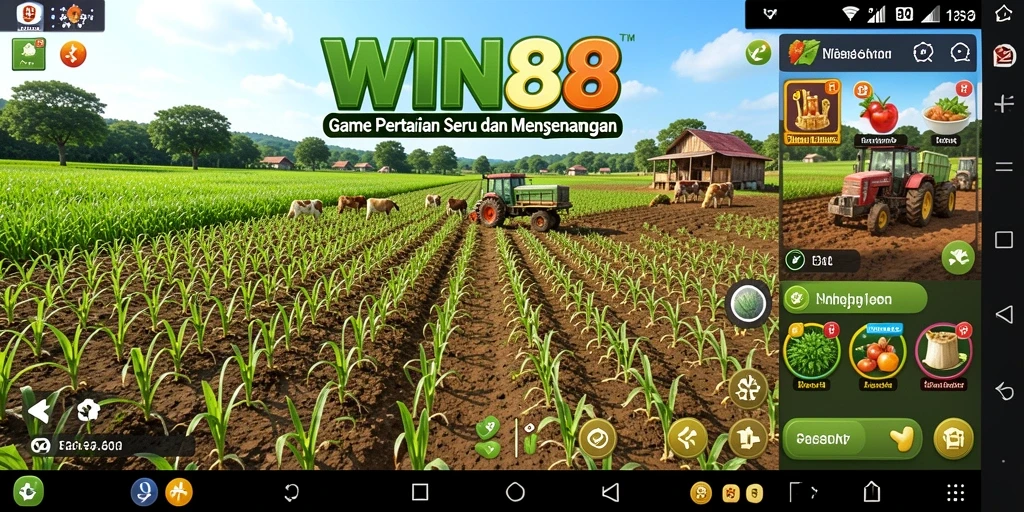 Gameplay <strong>WIN88</strong> yang menampilkan aktivitas bertani yang menyenangkan.